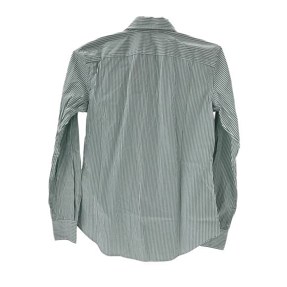 Ralph Lauren Long Sleeve Green Striped Cotton Shirt Size 0 - Picture 3 of 4